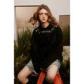 Unisex Jacket Vintage Floral Embroidered Casual Jacket